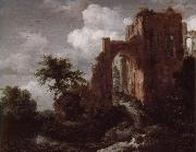 Jacob van Ruisdael A ruined Entance gate of  Brederode Castle oil